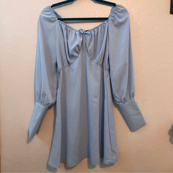 boohoo AX PARIS NWT Long Sleeve Mini Skater Dress - Picture 1 of 5